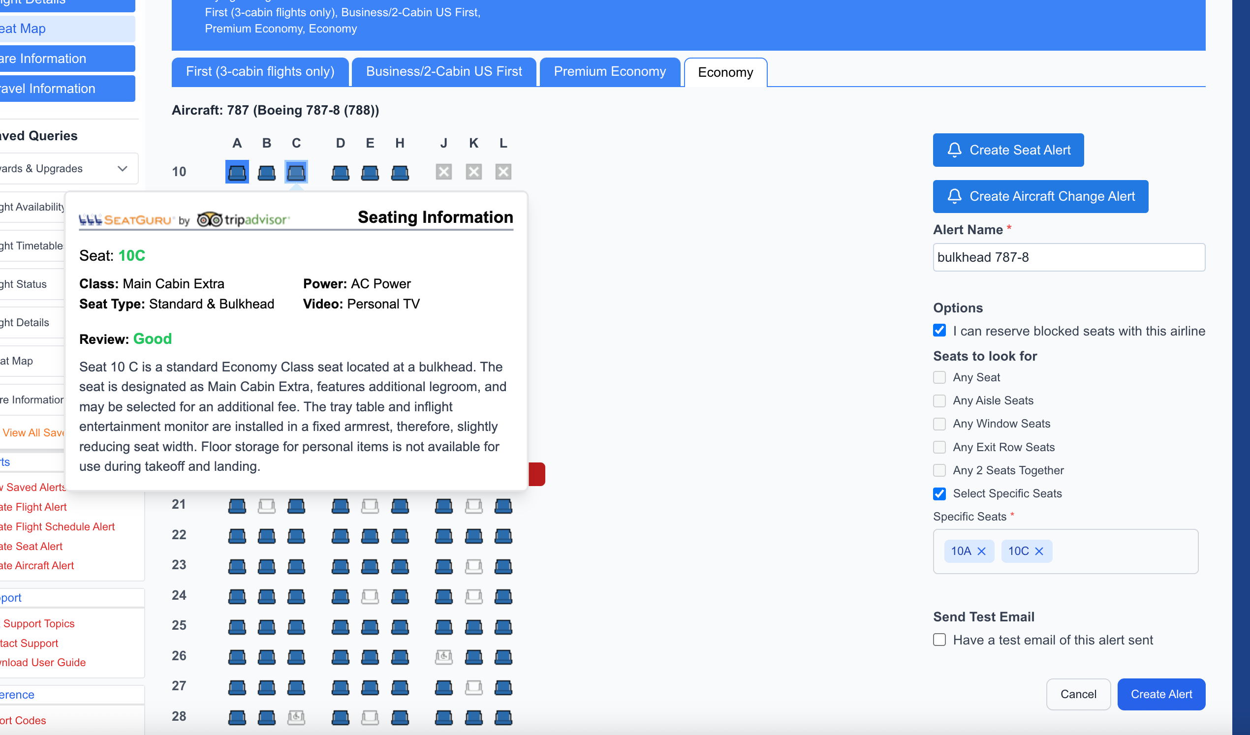 Expert Flyer screenshot