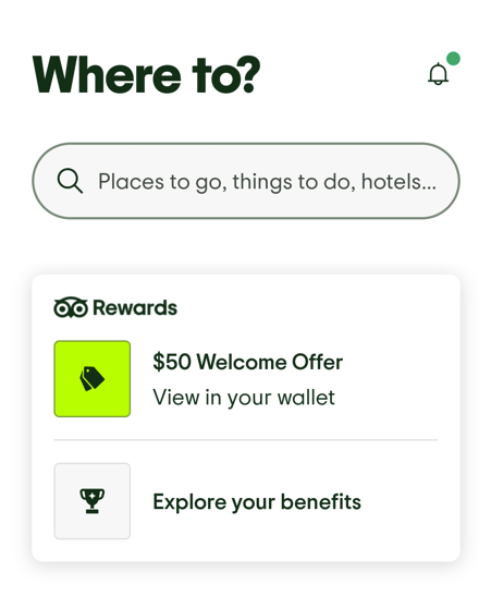 TripAdvisor $50 credit in app 2
