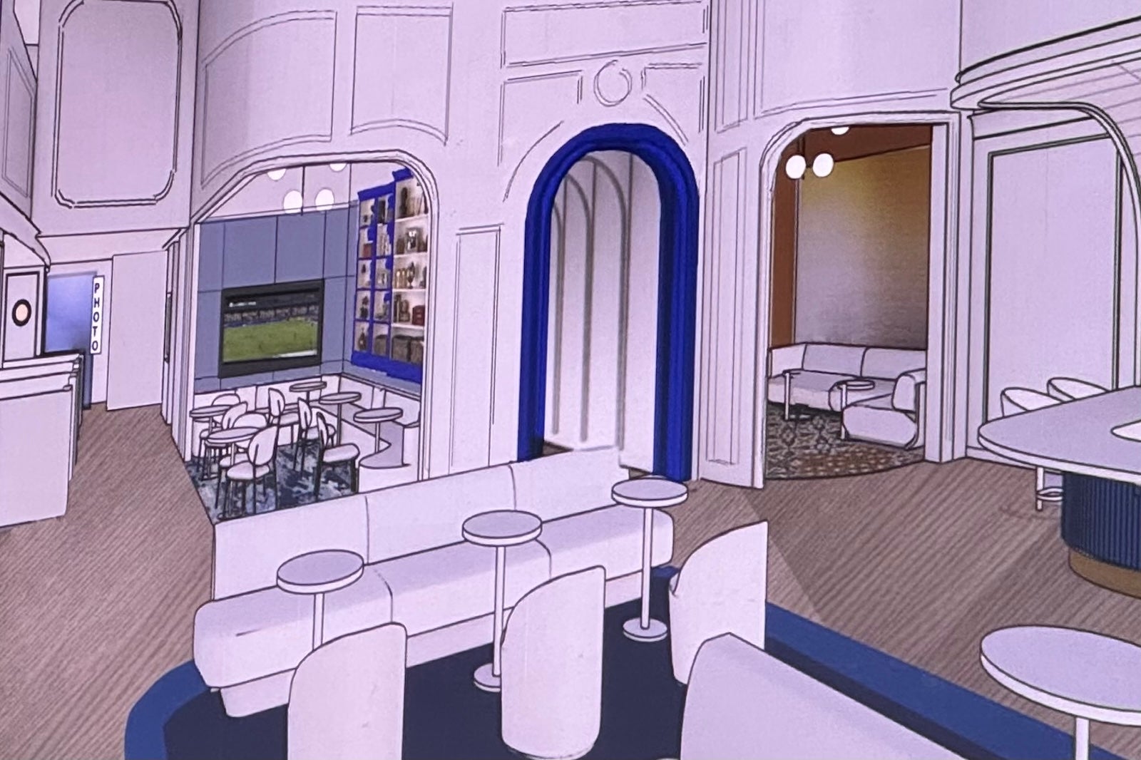 jetblue lounge sketch