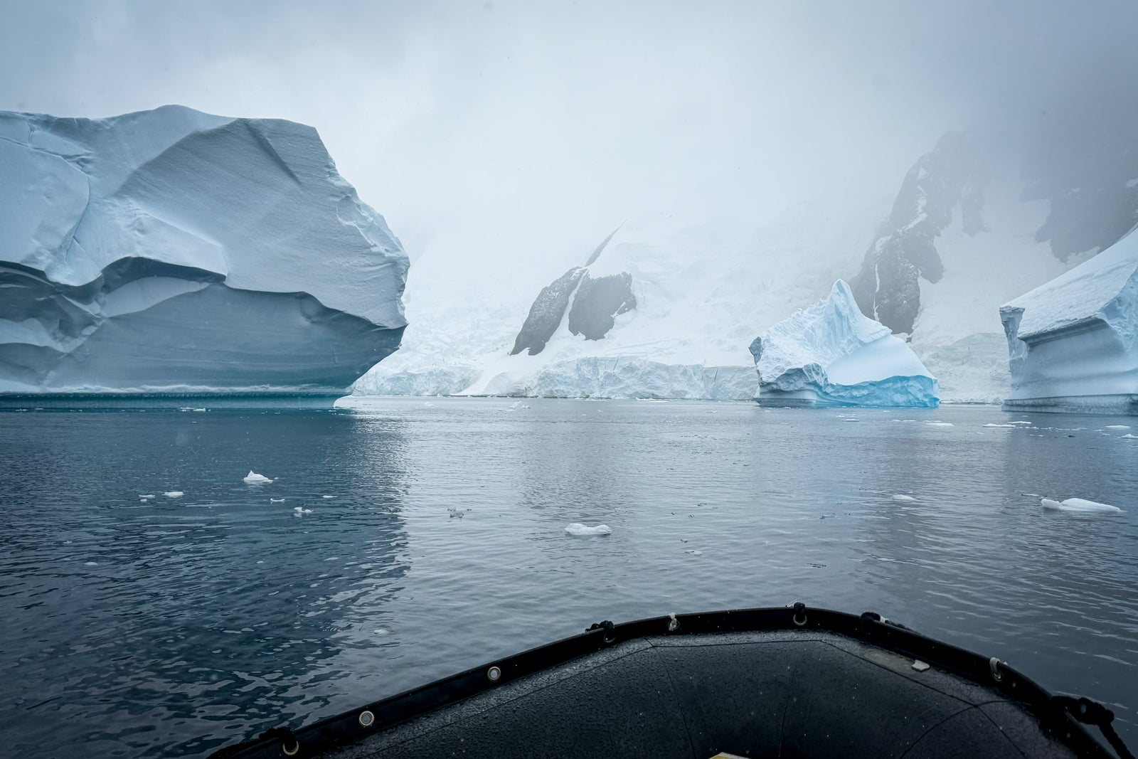 Huge icebergs are among the allures during boat-based "wildlife safaris" in Antarctica.