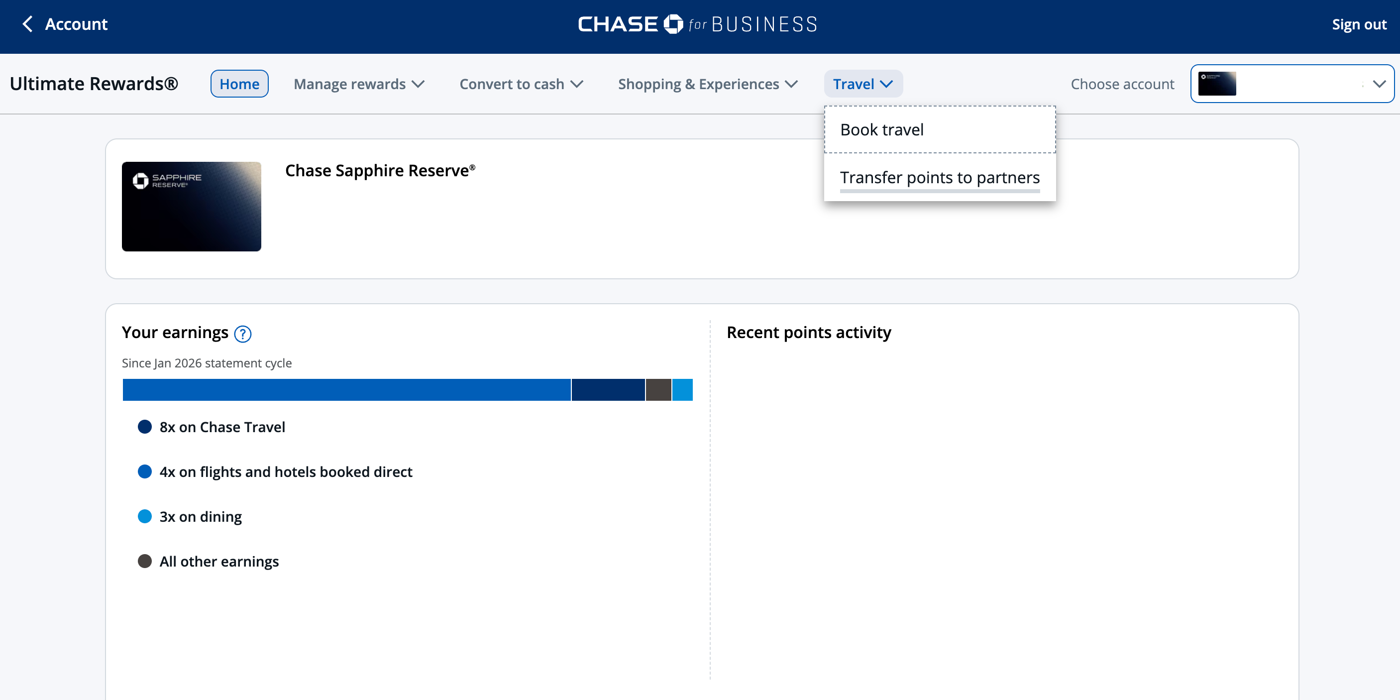 Chase Ultimate Rewards portal