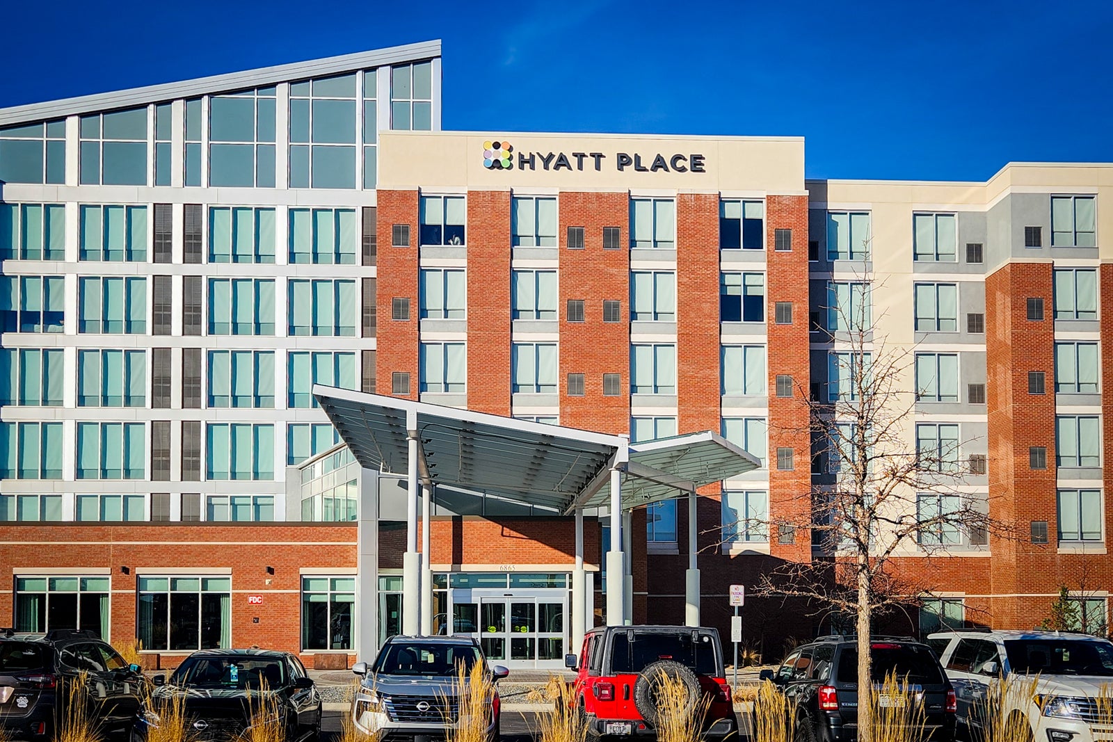 Hyatt Place exterior with red brick