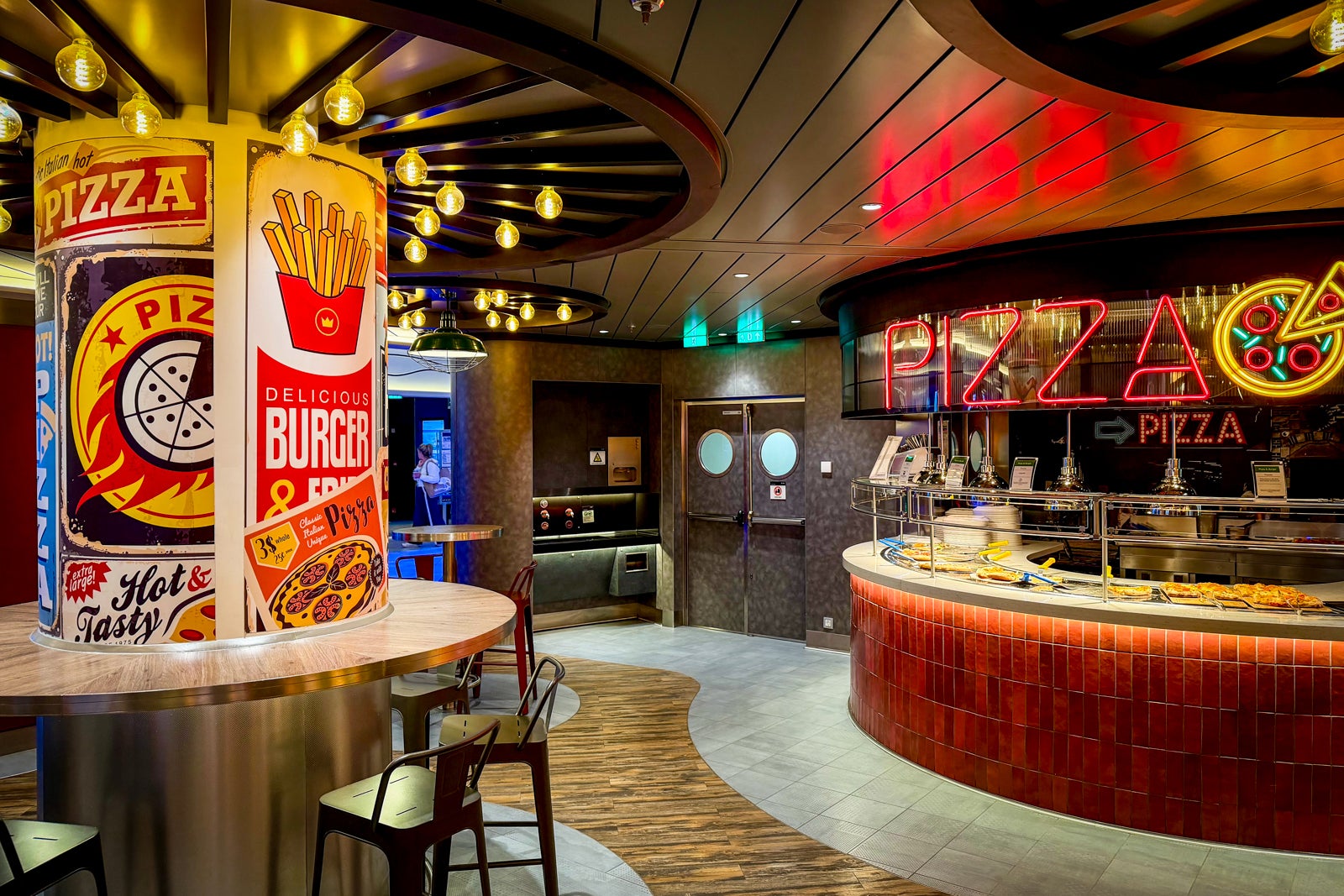 Pizza & Burger serves its namesake dishes as well as other quick-serve comfort food items.