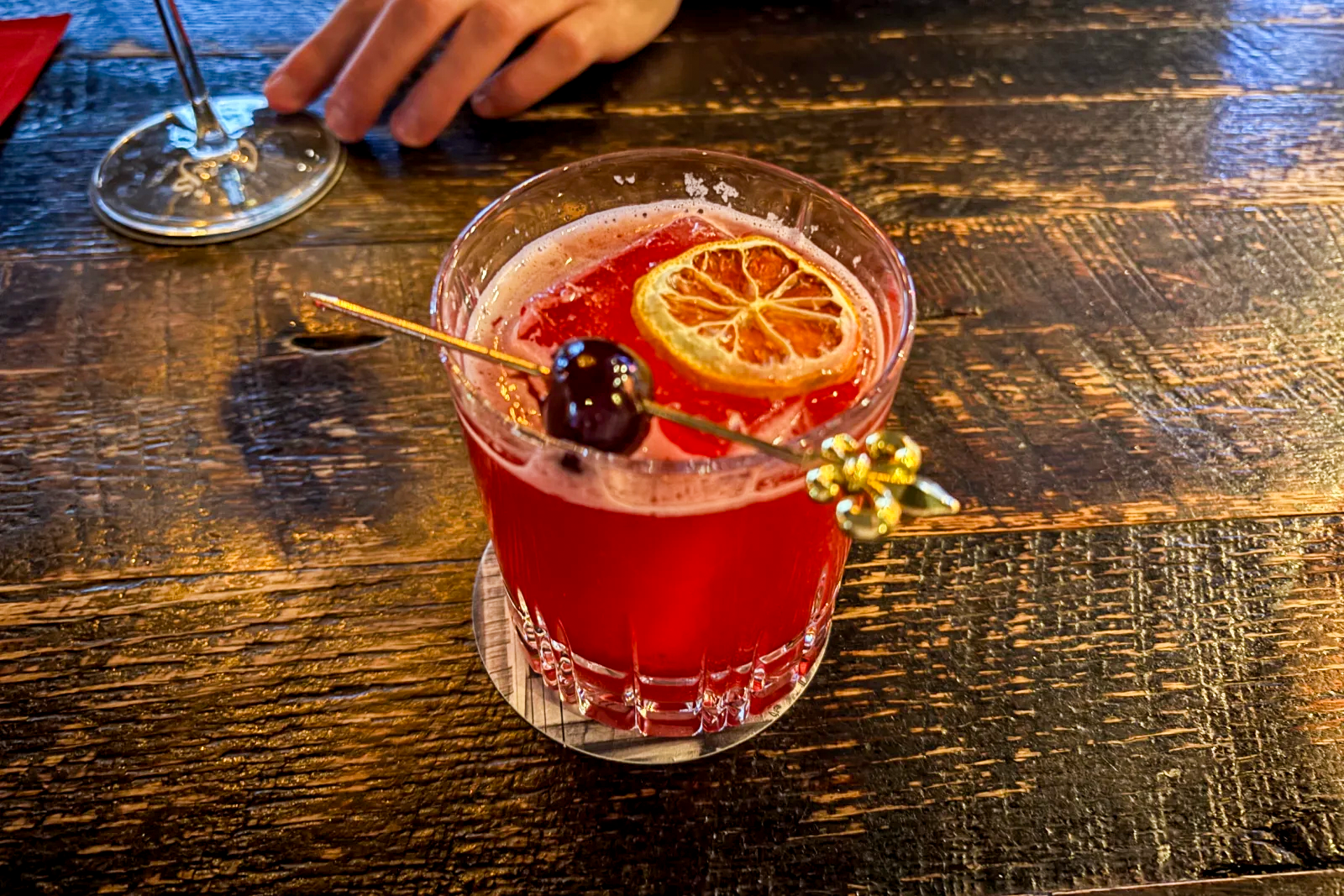 Cocktail at Sophia's Lounge in Ivey's Hotel Charlotte