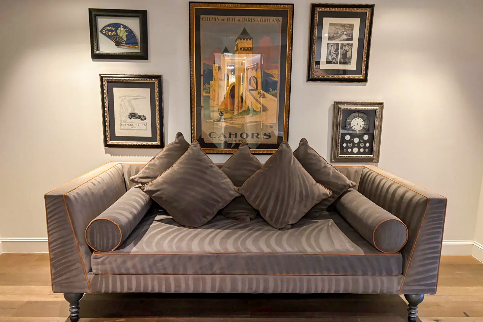 Couch in Ivey's Hotel Charlotte