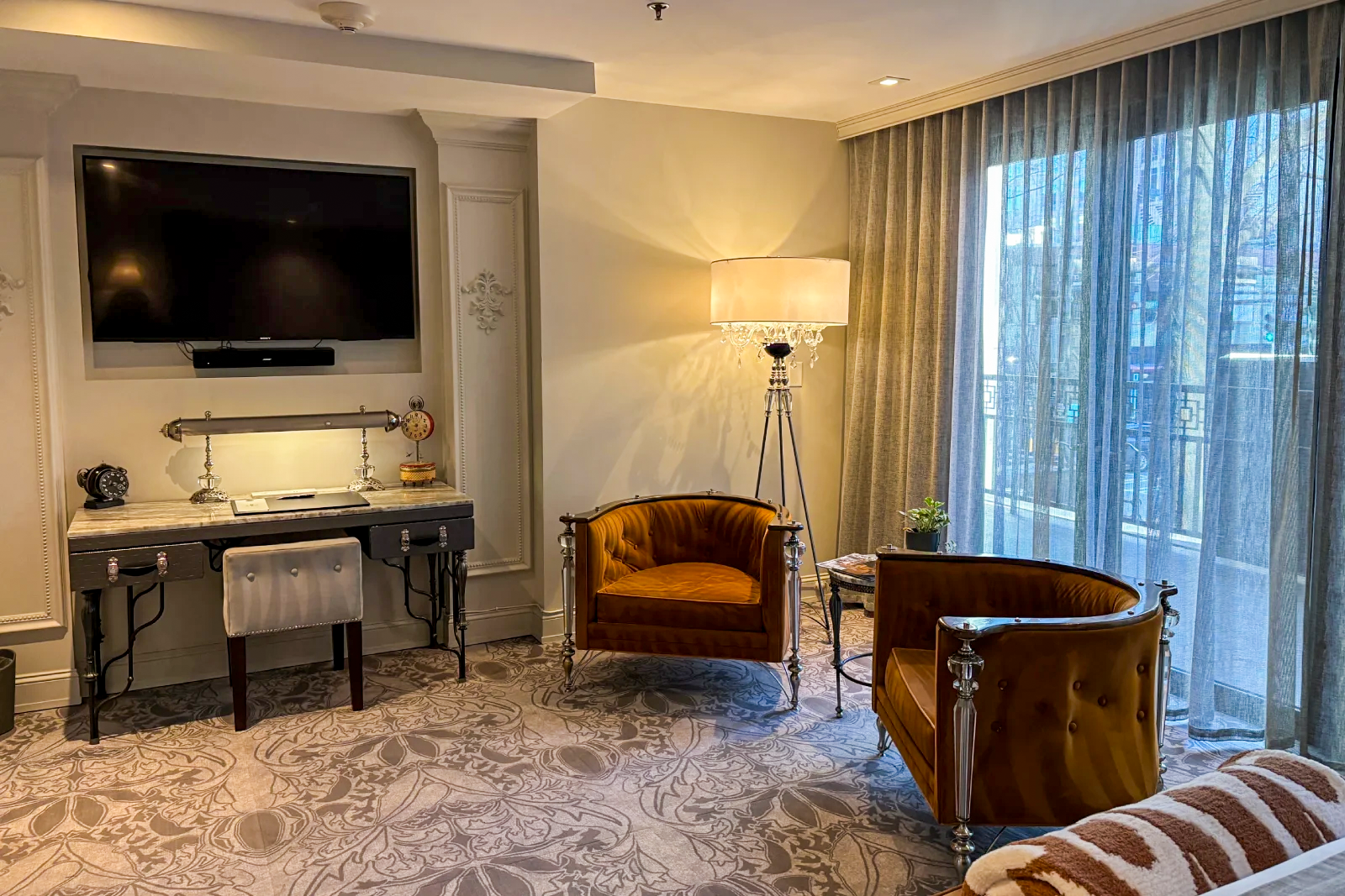 Guest room at Ivey's hotel Charlotte