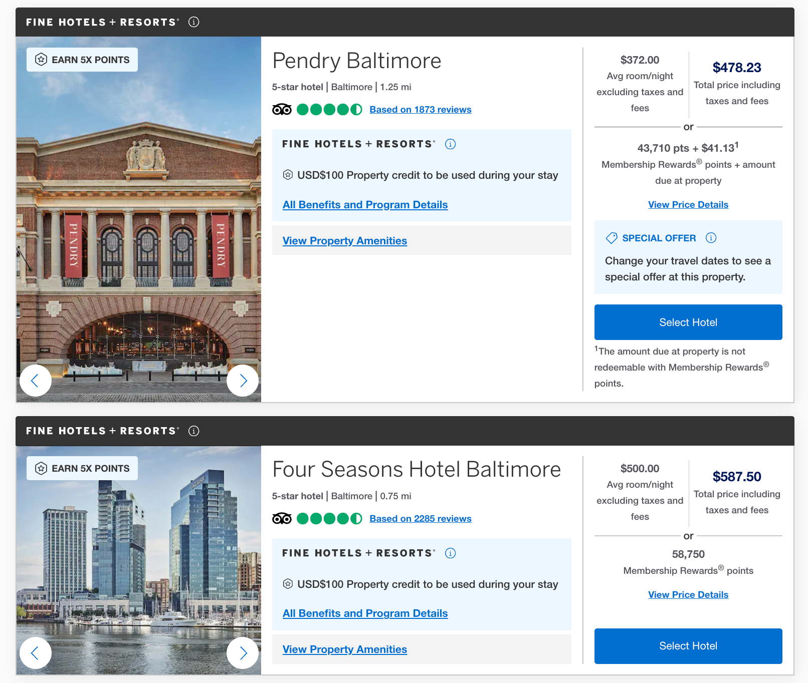 Amex FHR in Baltimore