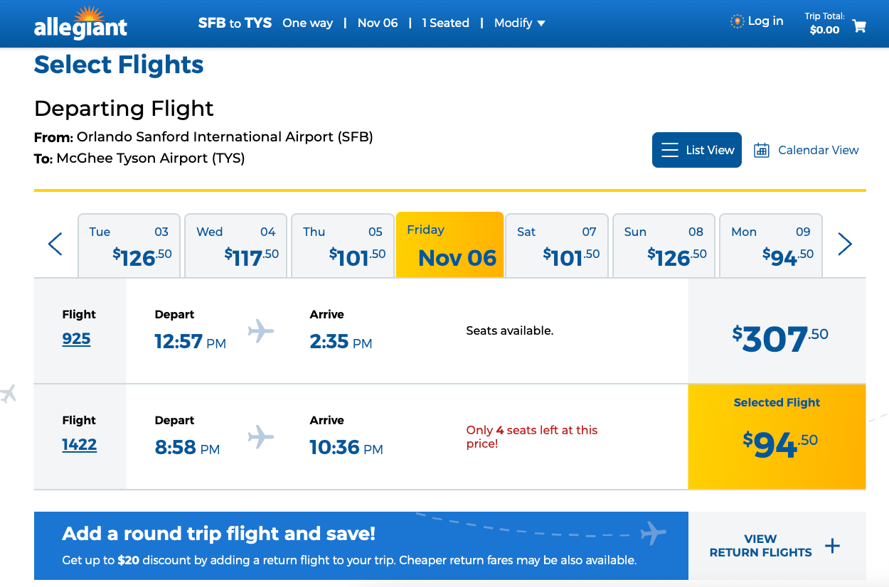 flight pricing