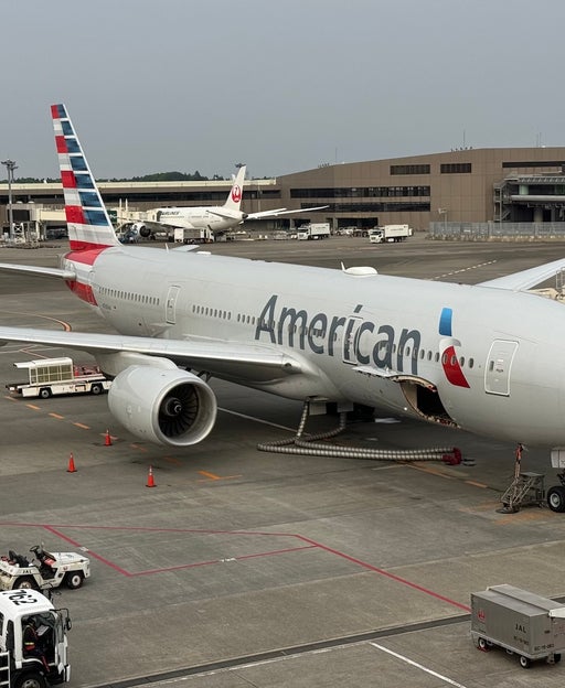 An American Airlines Boeing 777-200ER at Tokyo's Narita International Airport (NRT). SEAN CUDAHY/THE POINTS GUY