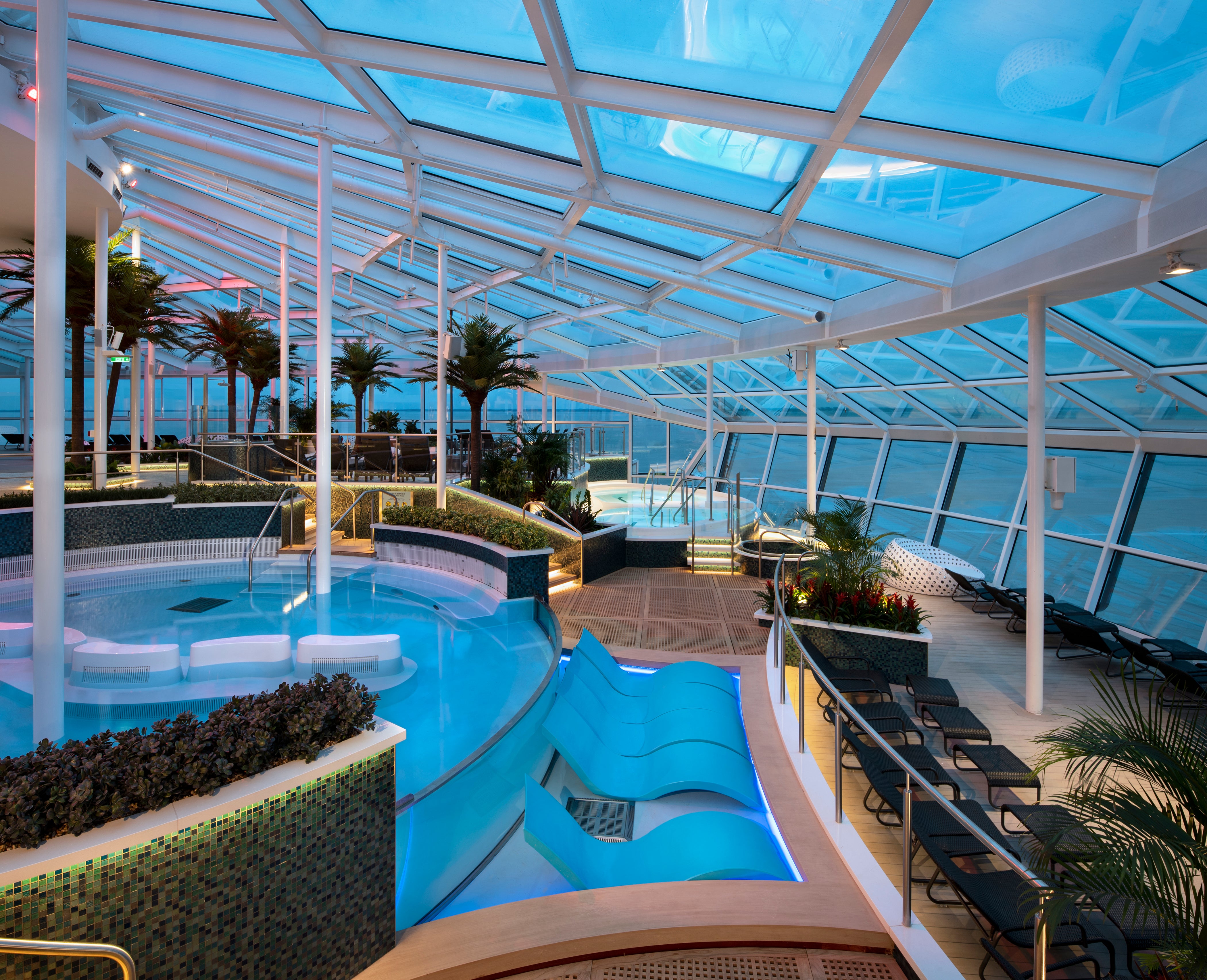 The adult-only Solarium on Royal Caribbean's Spectrum of the Seas.