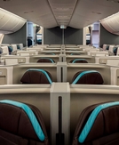 Tropical transpacific flair: Alaska Airlines Boeing 787 Dreamliner business class