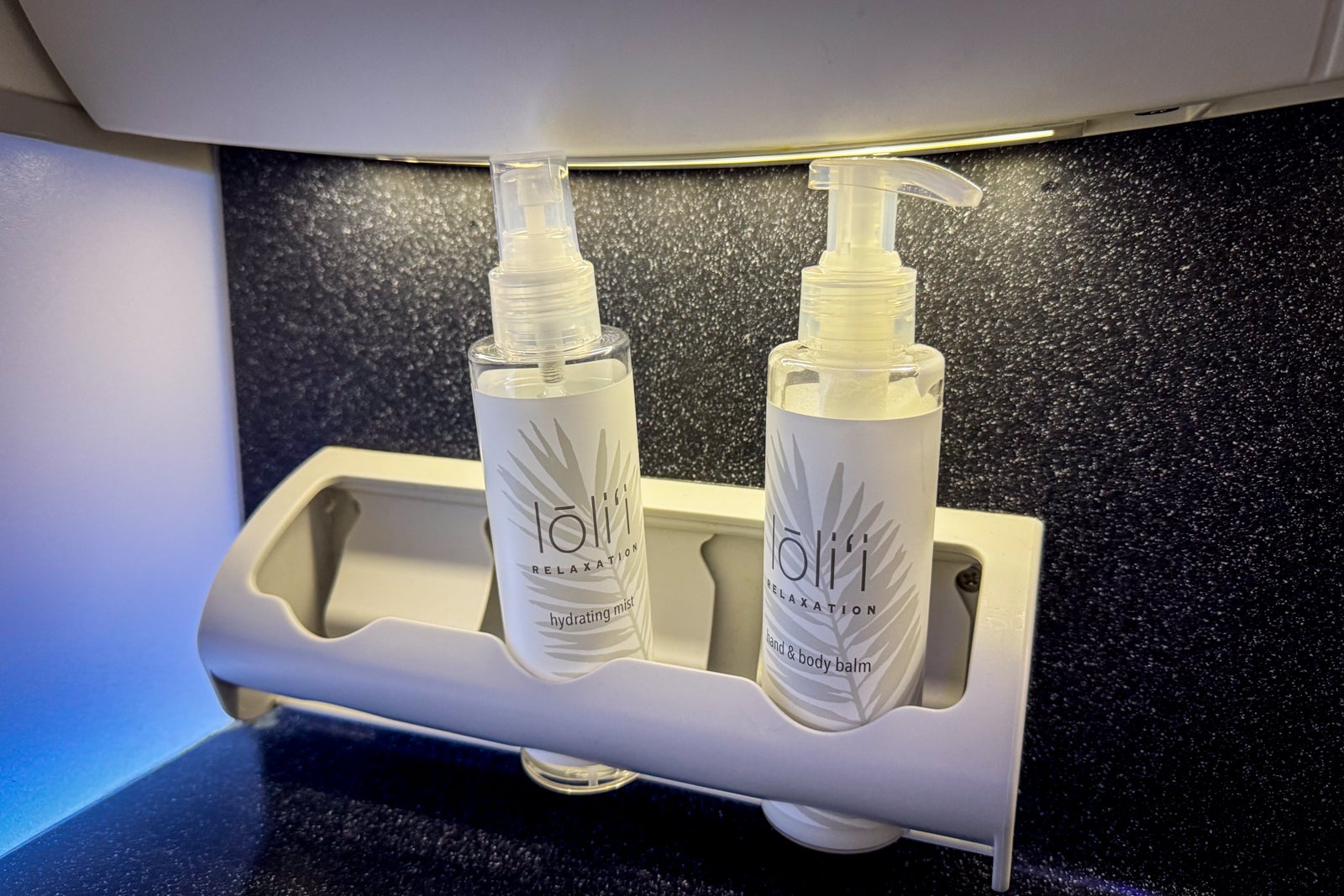 hawaiian airlines plane cabin bathroom