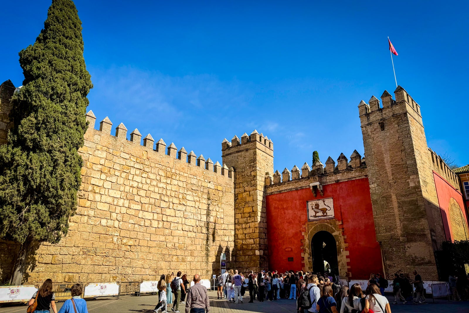 The entrance to the Royal Alcazar.