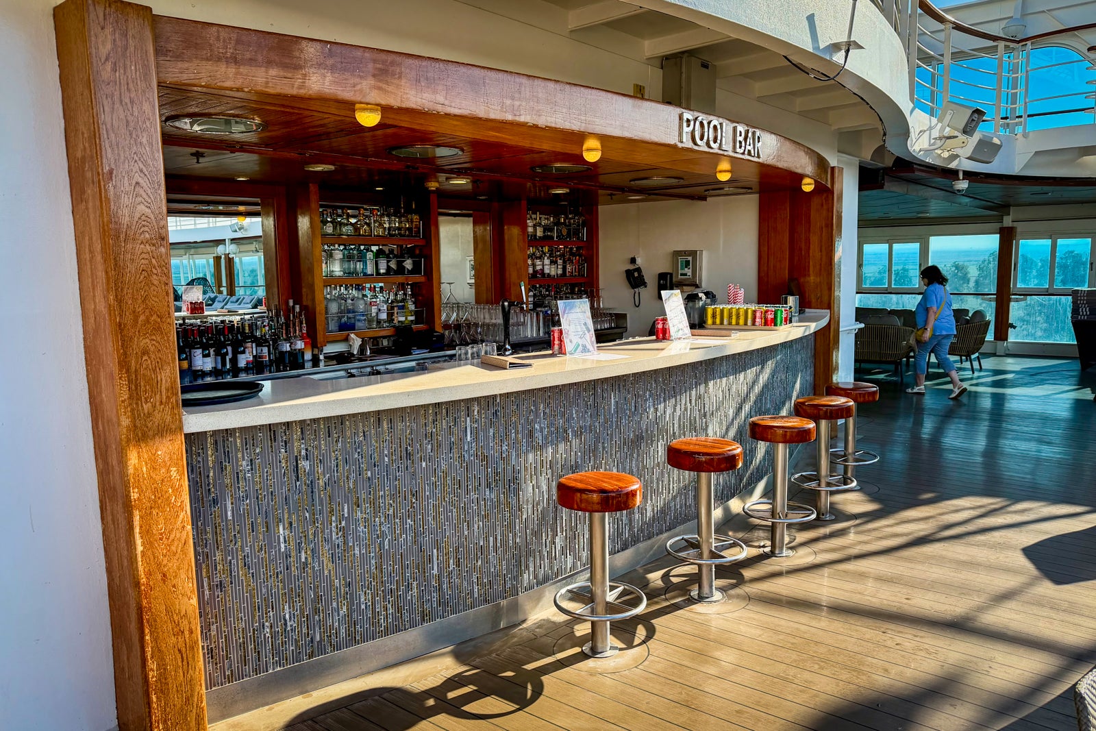 The pool bar.