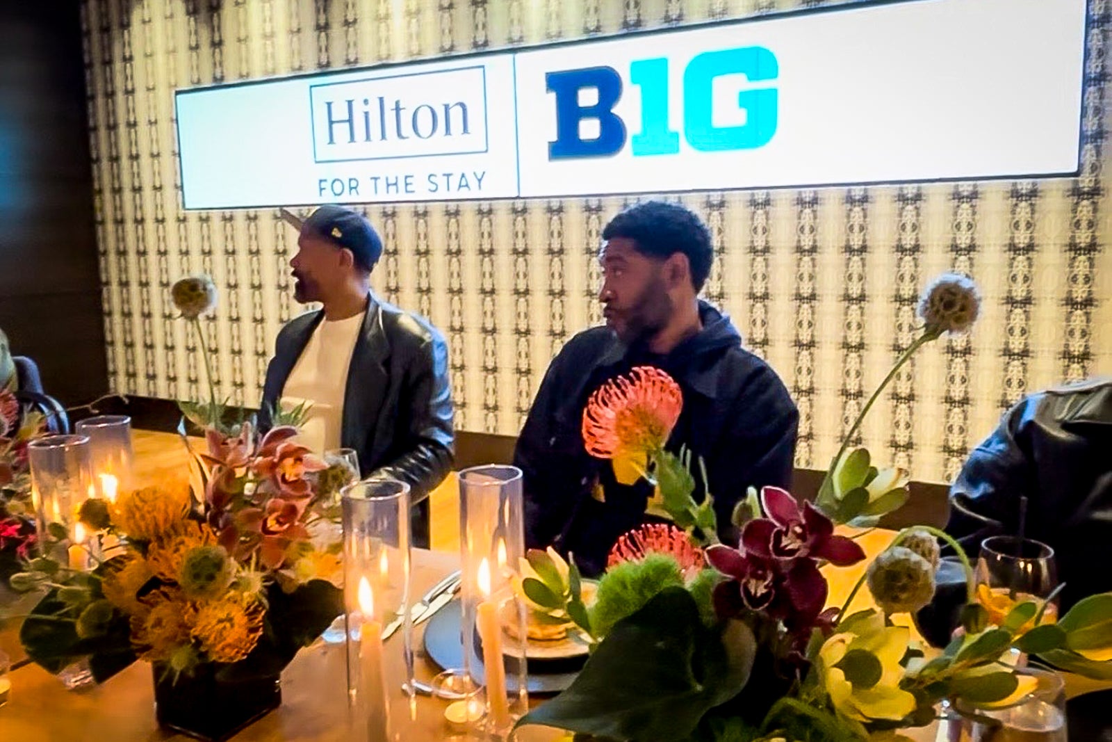 Jalen Rose and Jimmy King at brunch