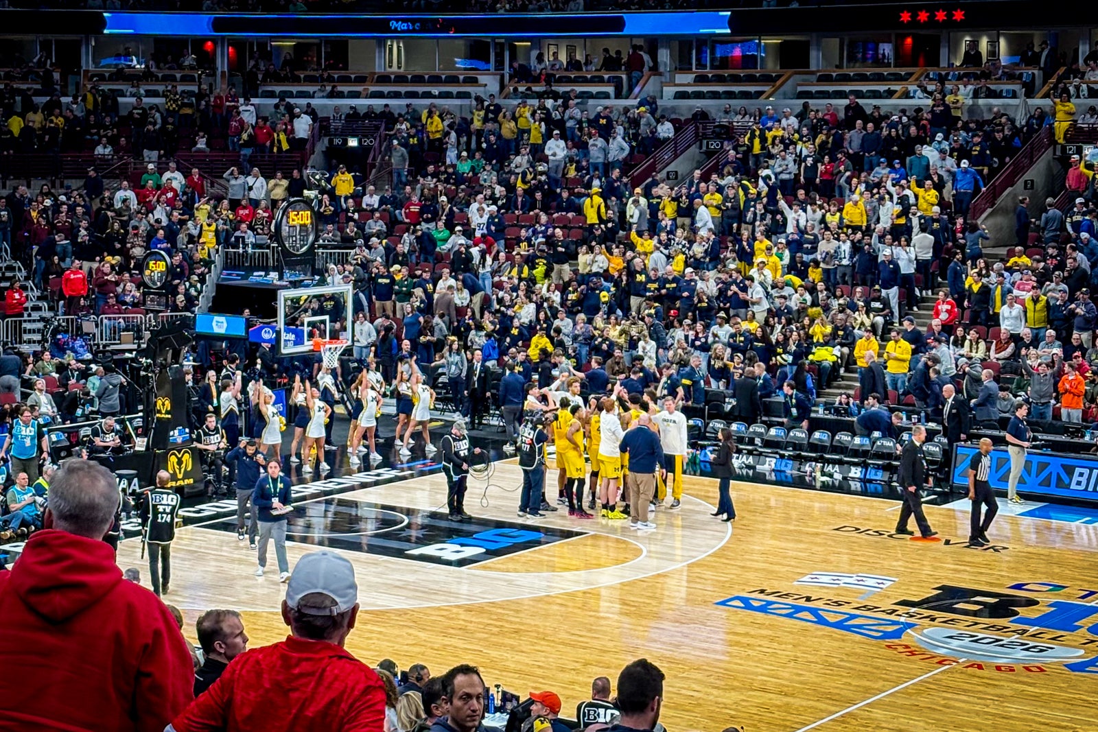 View of a basketball game