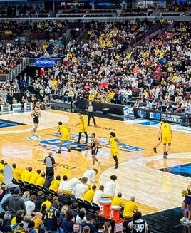 View of a basketball game