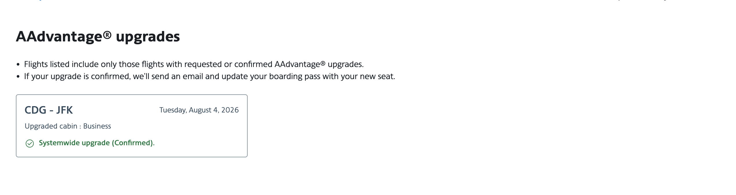 A systemwide upgrade from Paris to New York cleared within a few hours of it being applied. 