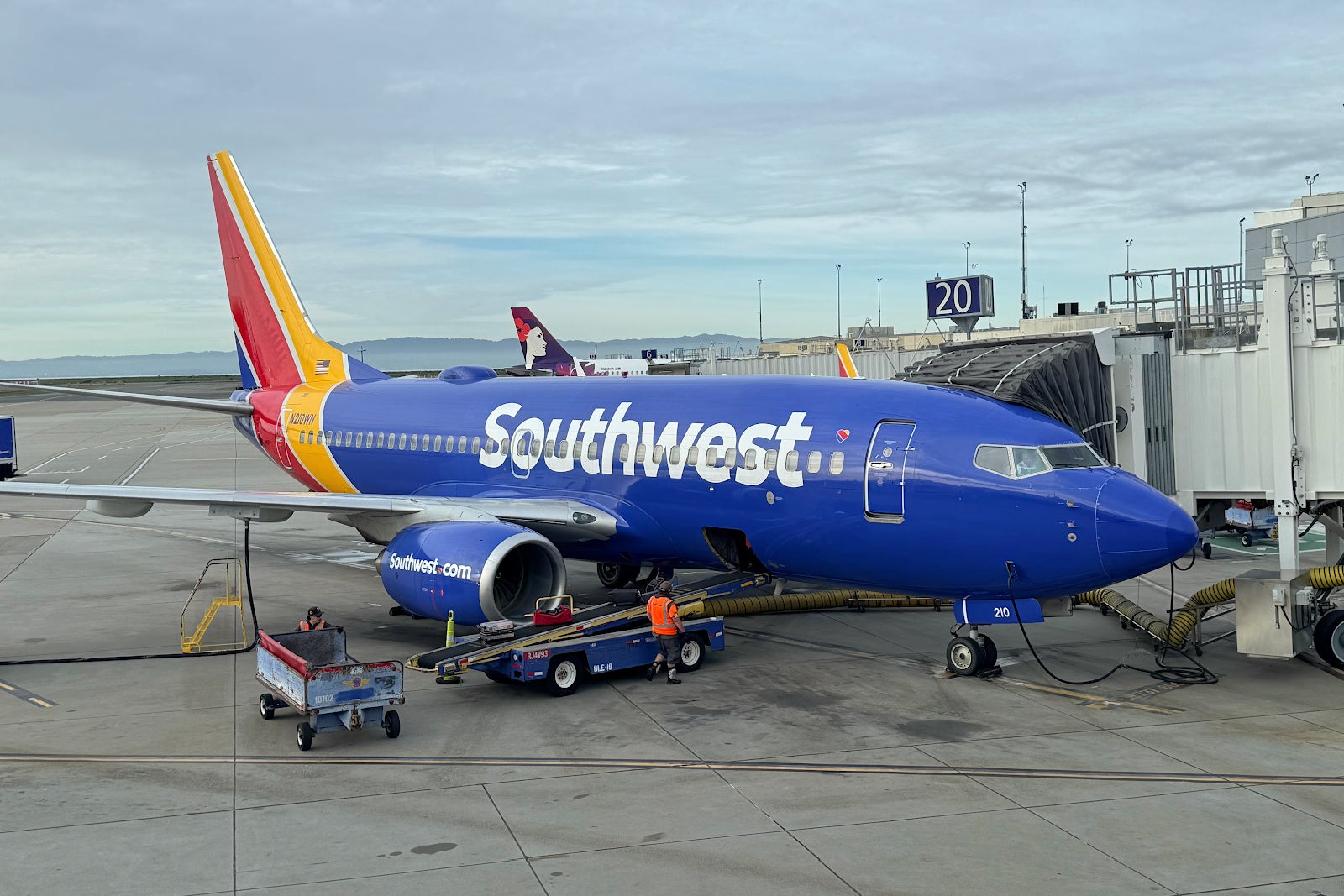 Southwest Airlines plane at gate