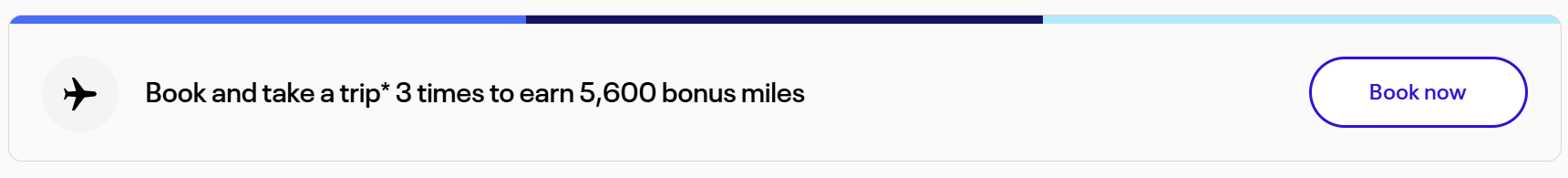 United Mile Play offer 5600 points 3 trips