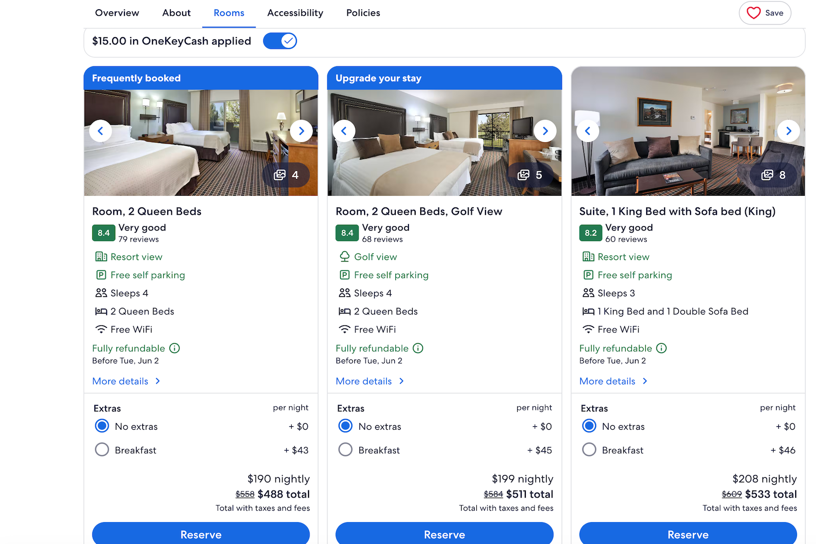 Expedia hotel booking