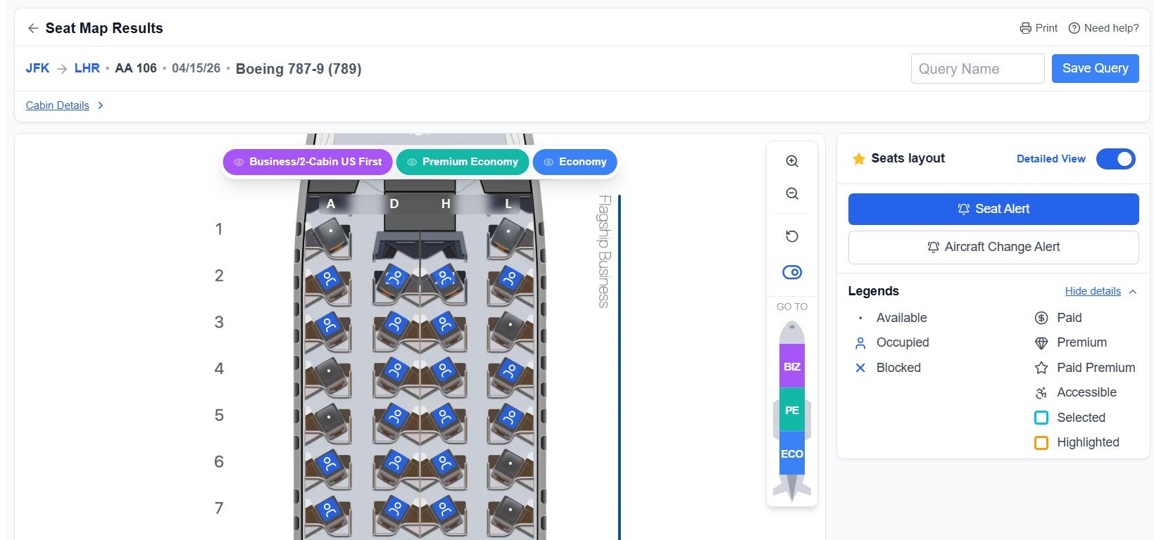 ExpertFlyer partnership with AeroLopa for detailed seat maps