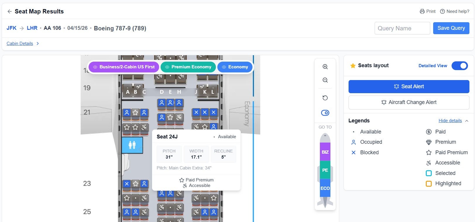 ExpertFlyer partnership with AeroLopa for detailed seat maps