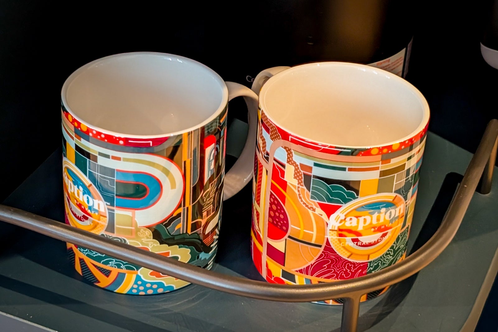 Coffee mugs at Caption by Hyatt Central Sydney