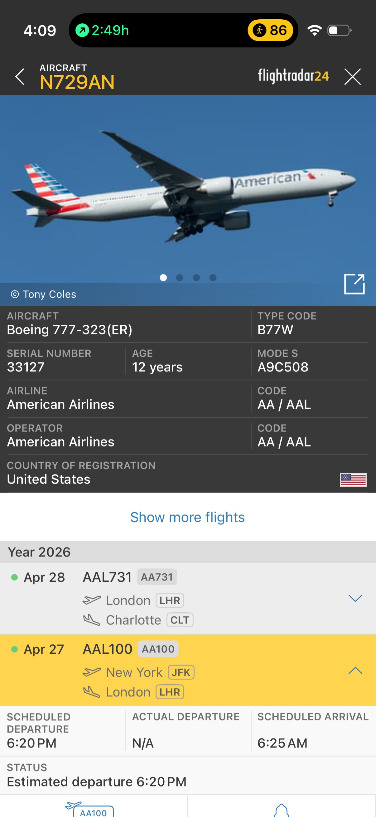 FlightRadar24 flight history. FLIGHTRADAR24