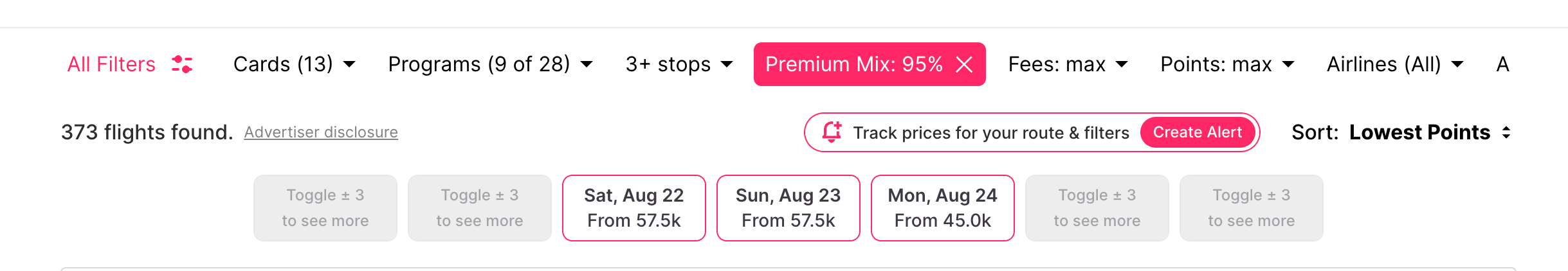 Search options. ROAME.TRAVEL