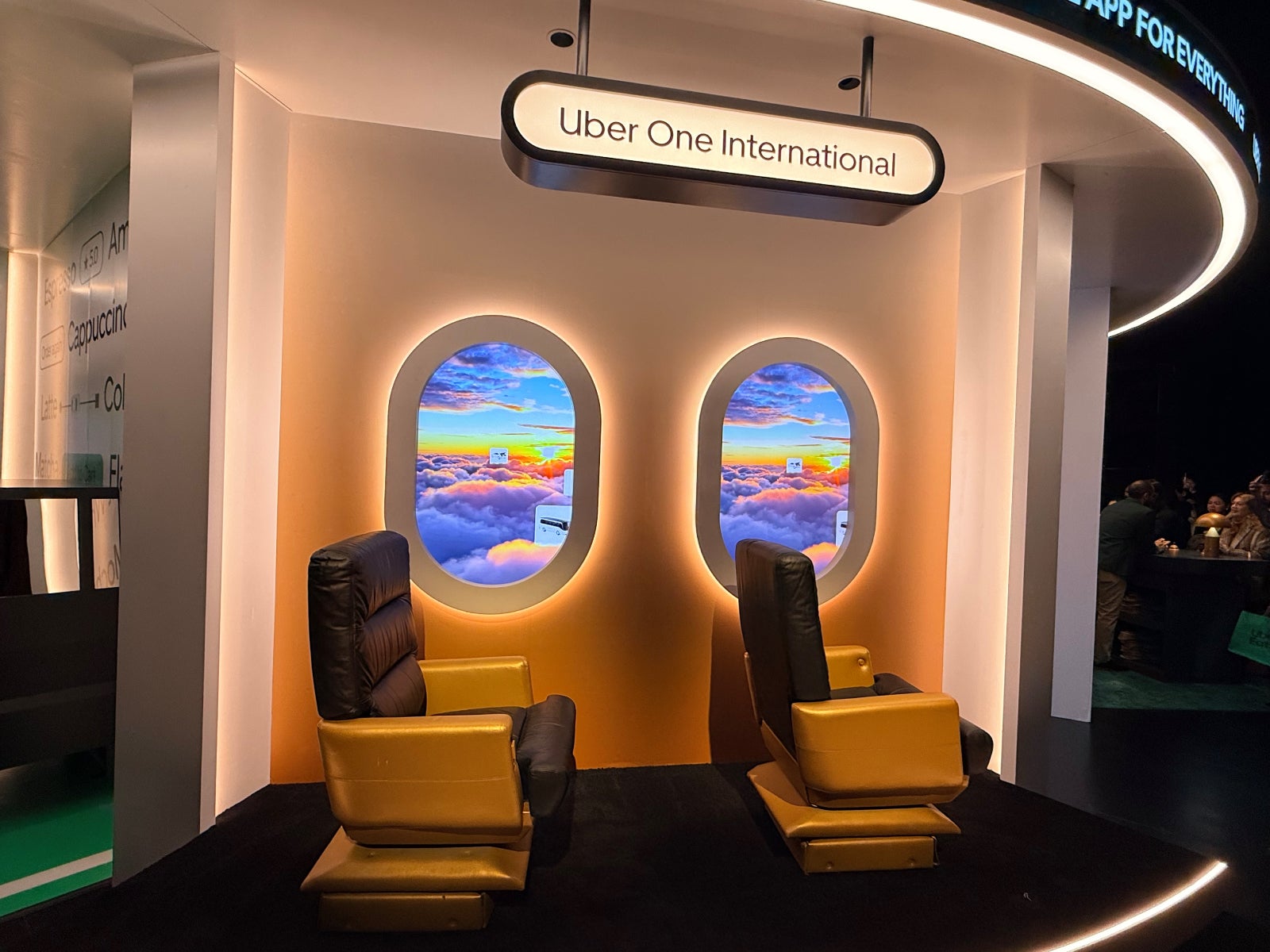 Uber One International display at the Go-Get Uber event in New York City.