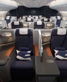 Lufthansa's first Airbus A380 with upgraded business class debuts on flight to LAX