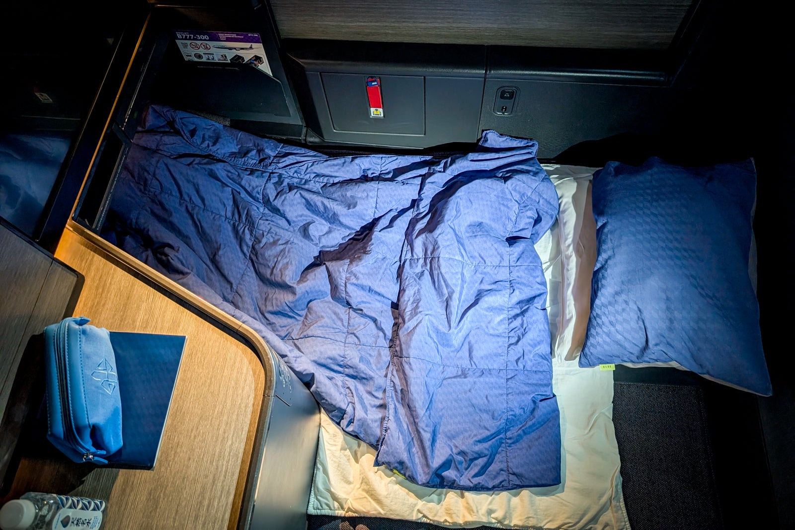 ANA The Room business class lie-flat bed