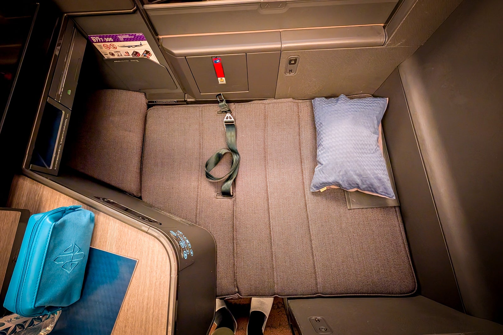 ANA The Room business class lie-flat bed