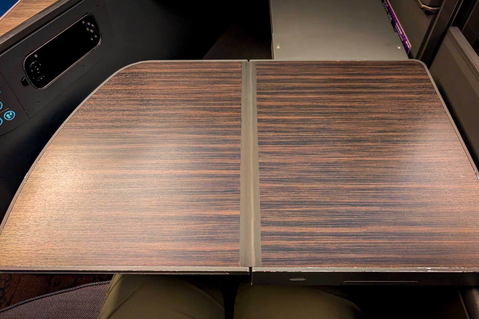 ANA The Room business class tray table