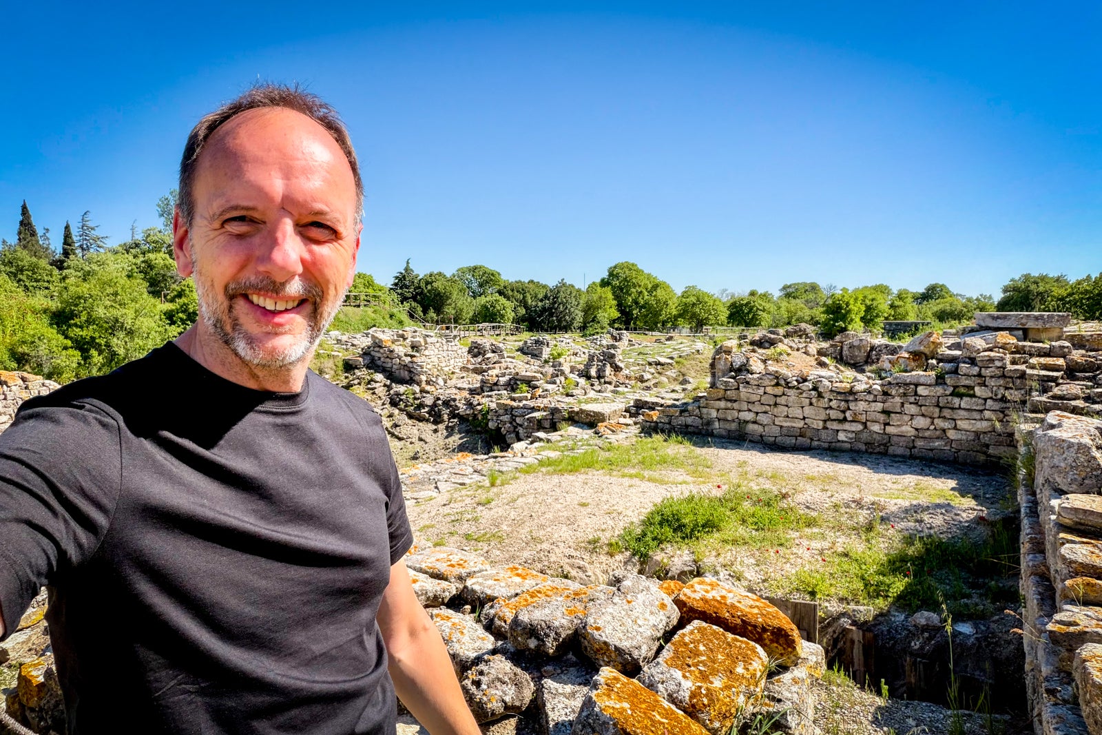 It was T-shirt weather at the ancient ruins of Troy near Cannakale, Turkey in April when TPG's Gene Sloan visited.