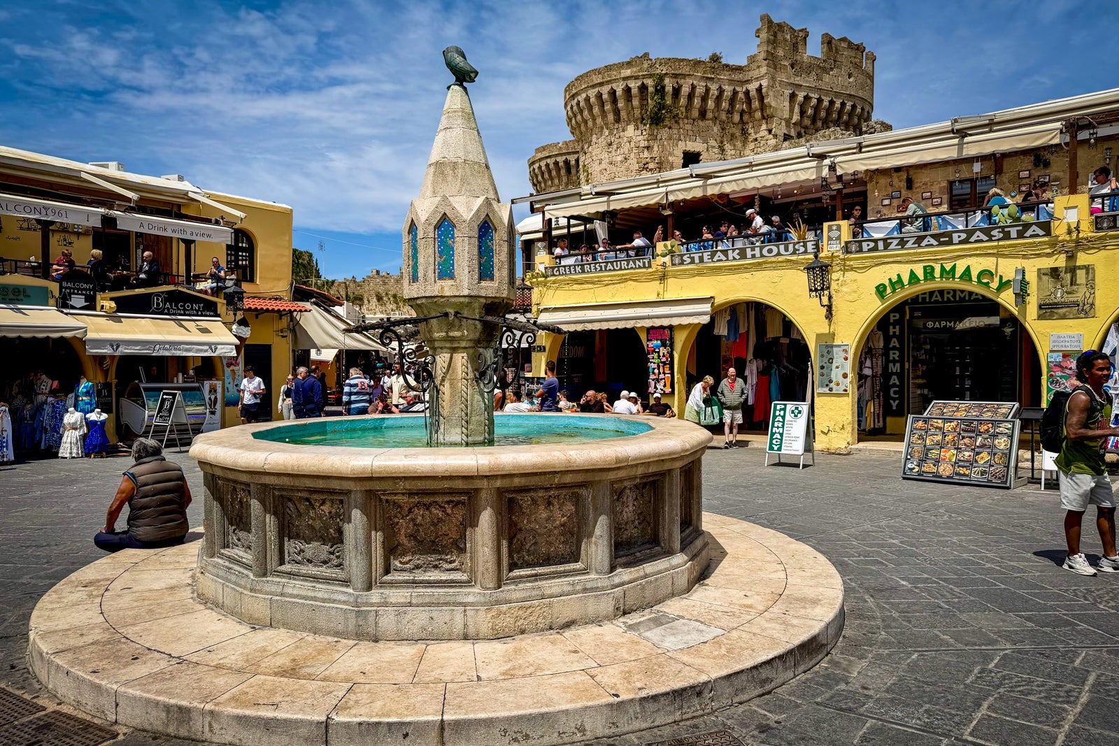 Hippocrates Square in Rhodes.