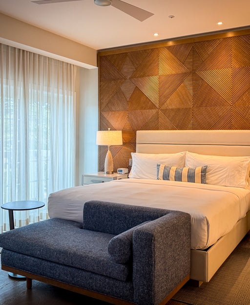 Bedroom in a Hilton hotel
