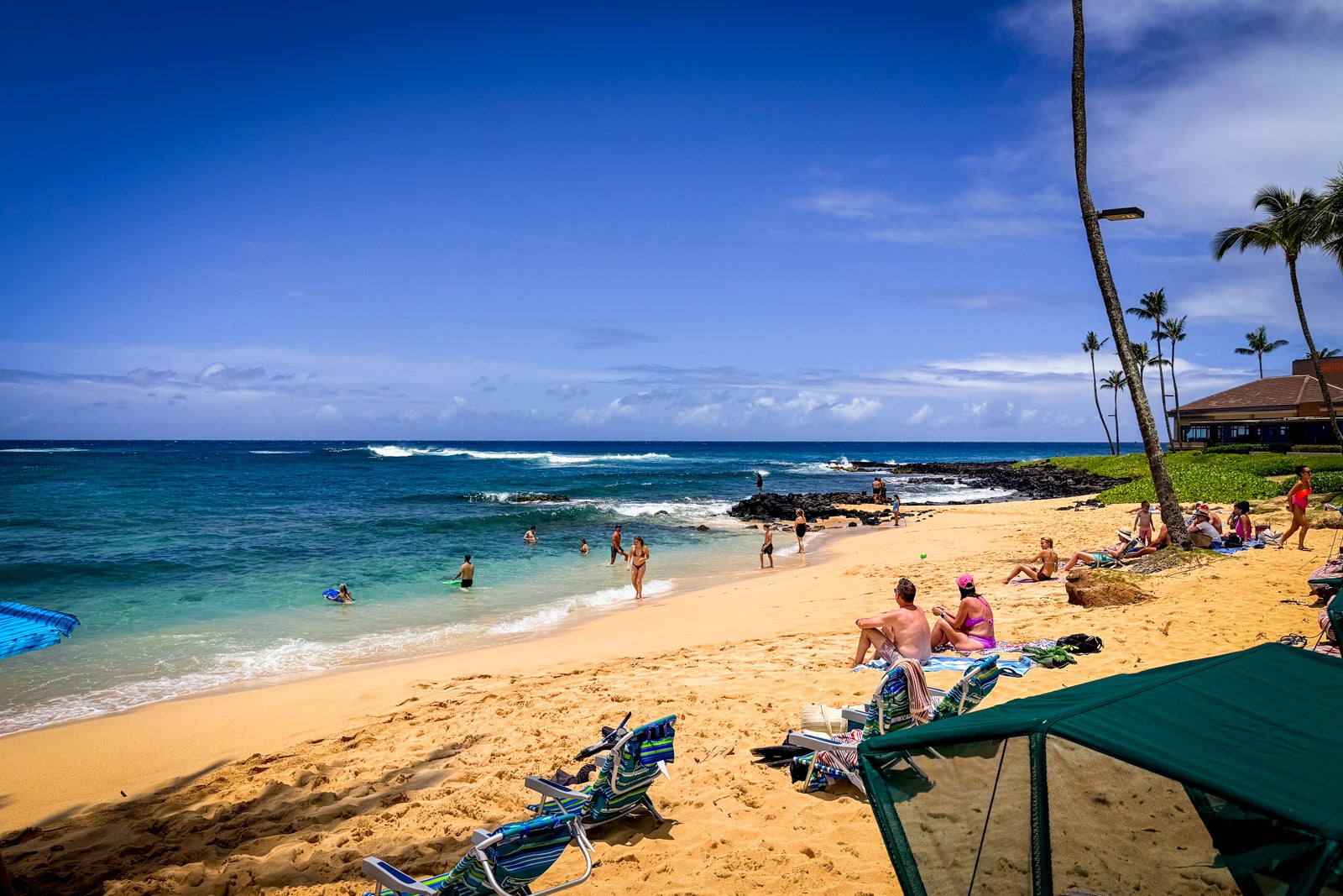 Poipu Beach on Kauai, Hawaii.