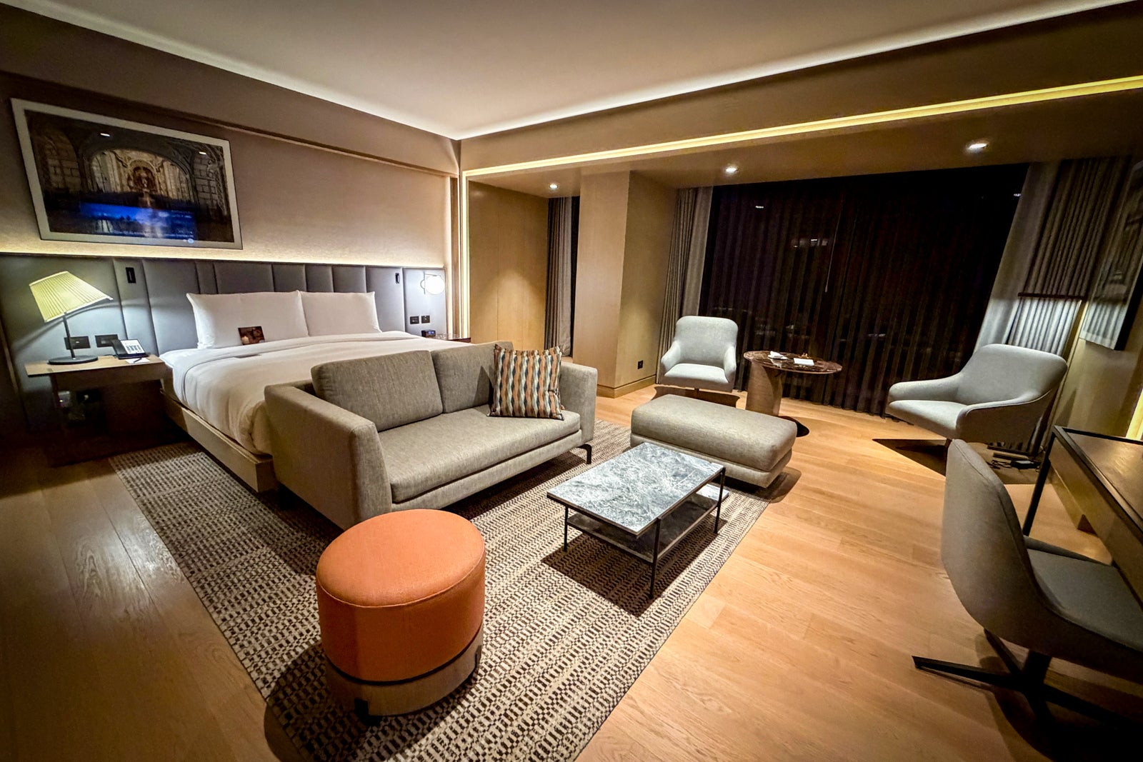Junior Suite bedroom/living room at InterContinental Real Lima Miraflores