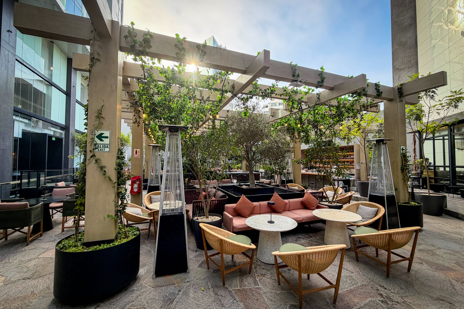 Circo's outdoor dining area in the daytime at InterContinental Real Lima Miraflores