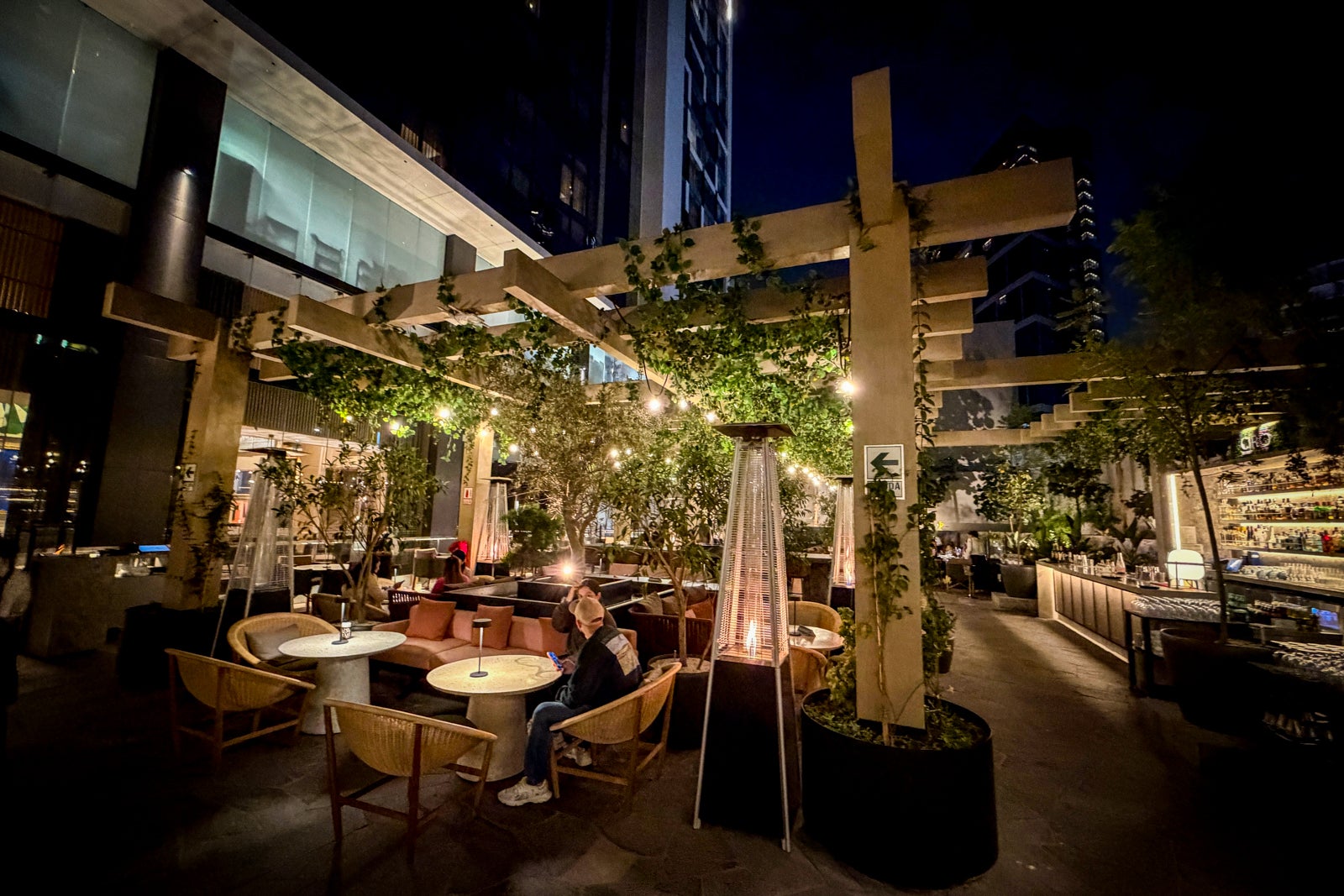 Circo bar at night at InterContinental Real Lima Miraflores