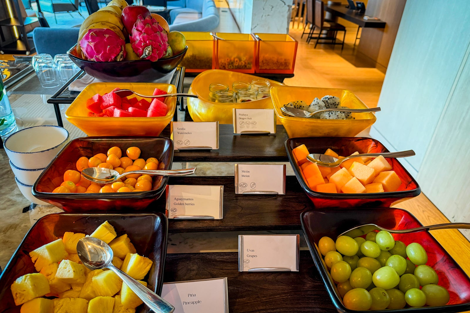 Executive Club lounge breakfast at InterContinental Real Lima Miraflores