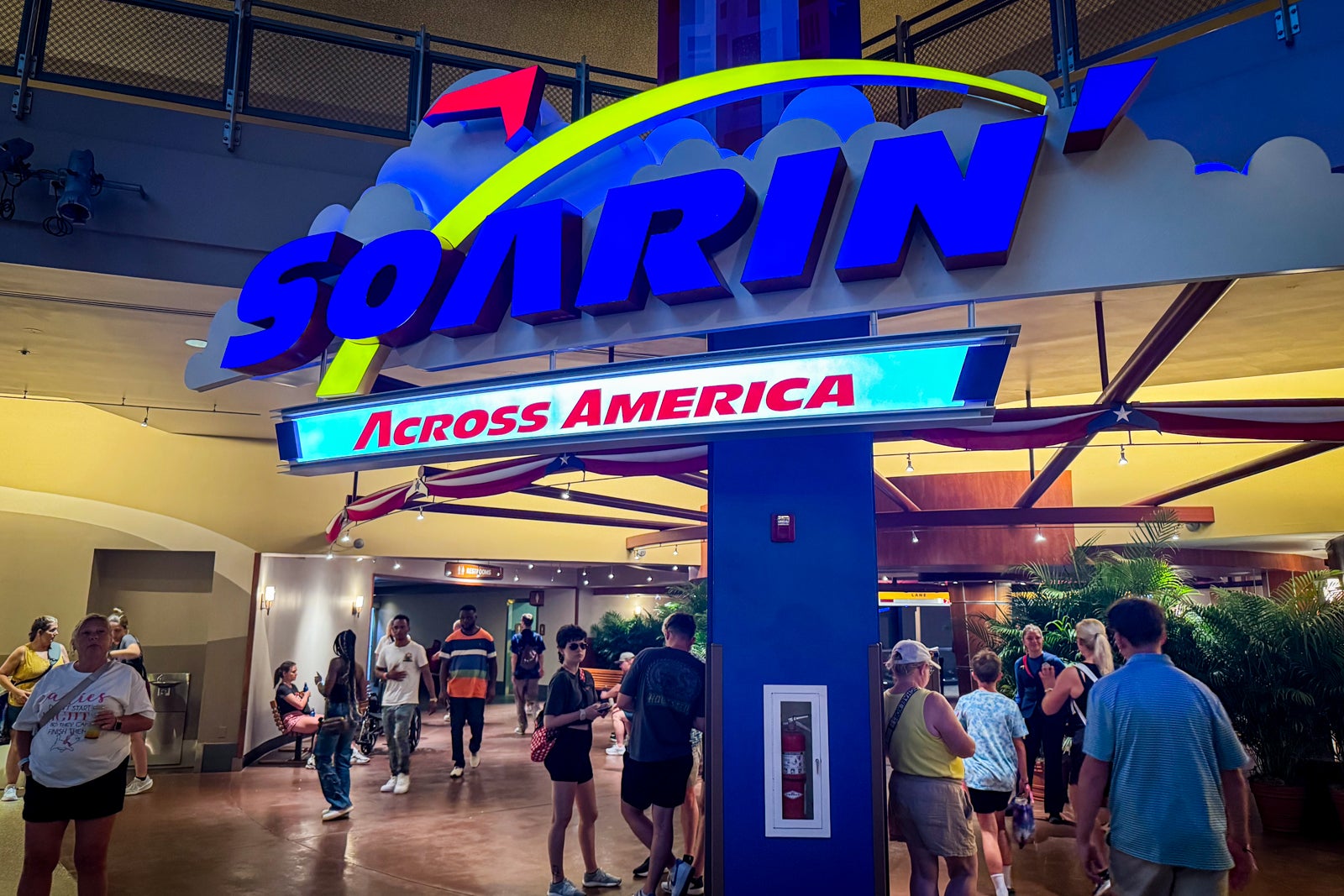 Signage for theme park ride