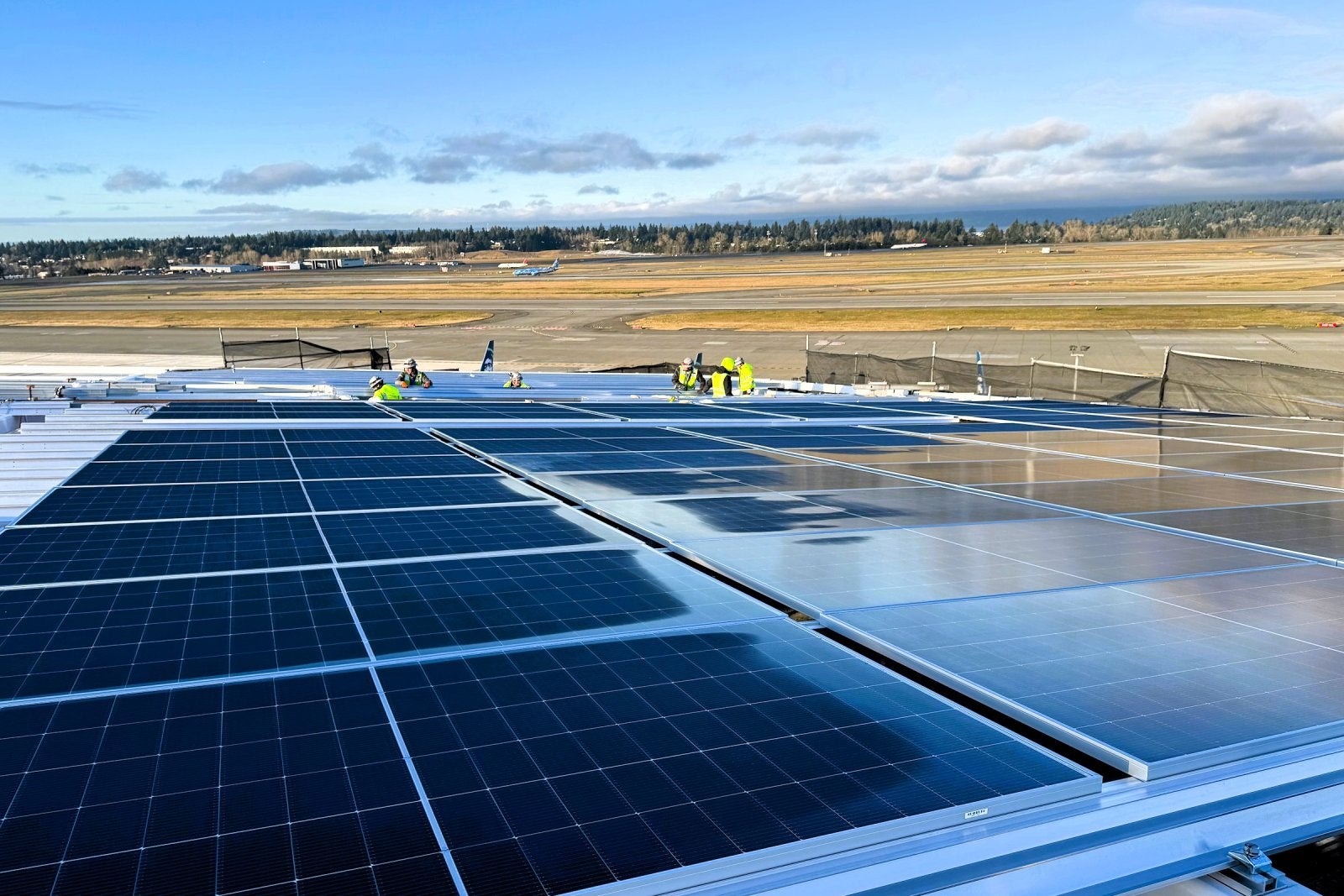 Solar panels on Concourse C expansion - Courtesy