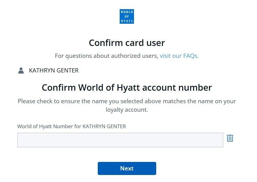 Transferring Chase points to Hyatt