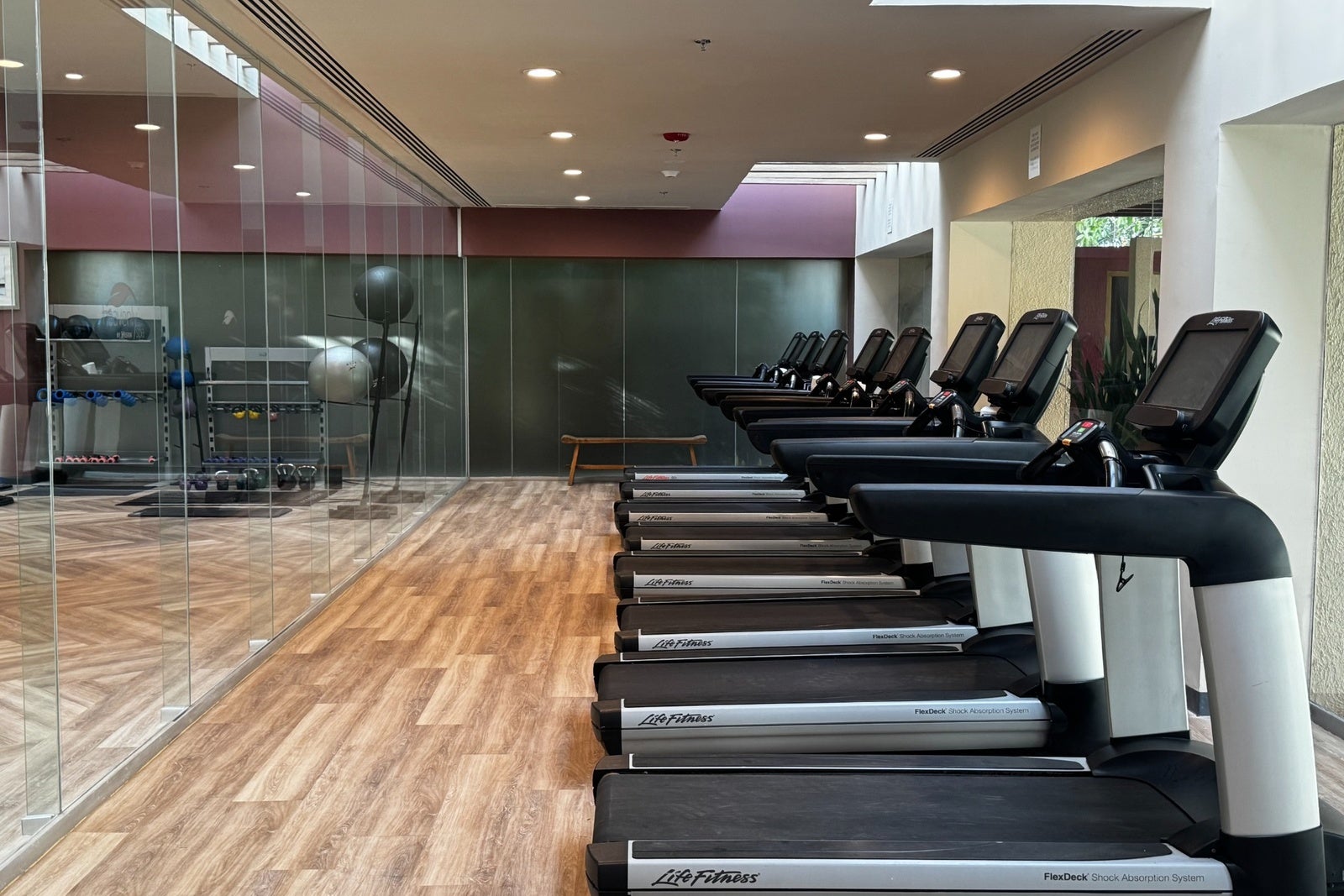 Treadmills at Westin Playa Vallarta fitness center