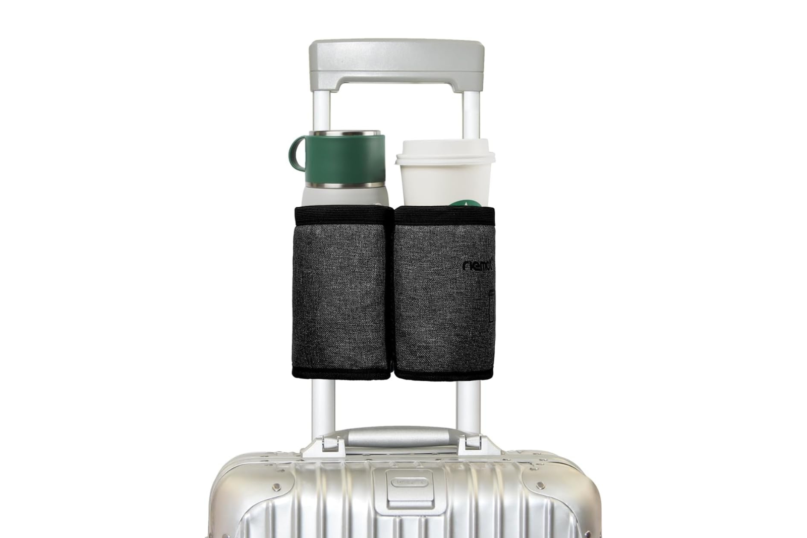 riemot Luggage Travel Cup Holder Free Hand Drink Carrier