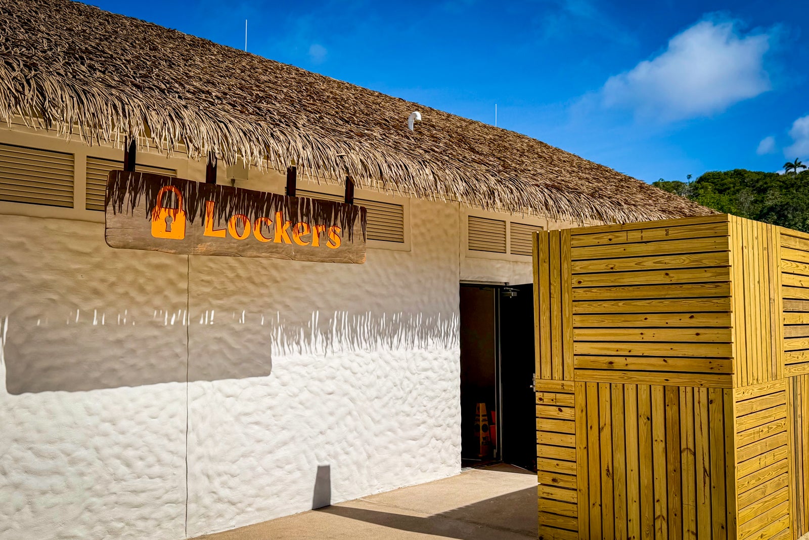 Lockers are available at RelaxAway, Half Moon Cay.