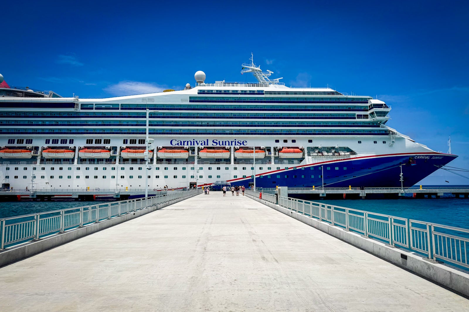Carnival Sunrise at RelaxAway Half Moon Cay.